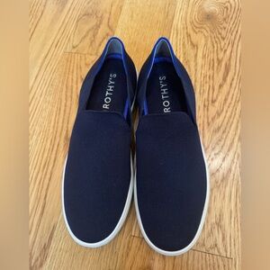 Rothy’s navy loafers. Size 9.